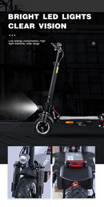 دراجات الجولف الإلكترونية القابلة للطي بقوة عالية 48 فولت 15.6AH/18.2AH مع مقعد كرسي فراغ الإطارات الجولف ه سكوتر - Product Image 4