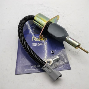 Válvula solenoide de corte de combustible 6743-81-9140 6743-81-9141 4063712 24V Conjunto de válvula solenoide de parada para PC300-7 PC360-7 WA380 - Product Image 4