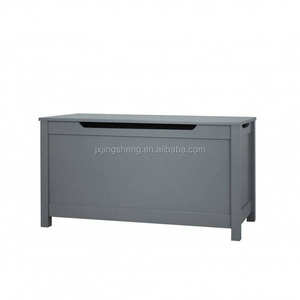 Banc de rangement <span class=keywords><strong>en</strong></span> <span class=keywords><strong>bois</strong></span> gris MDF, organisateur de jouets, unité de rangement pour enfants, banc à chaussures, <span class=keywords><strong>coffre</strong></span>, chambre à coucher, école - Product Image 2