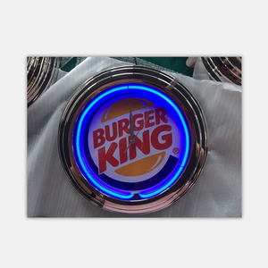 Wholesale China Factory Price 15inch Chromed Popular Design <strong>Neon</strong> Wall <strong>Clock</strong> - Product Image 3