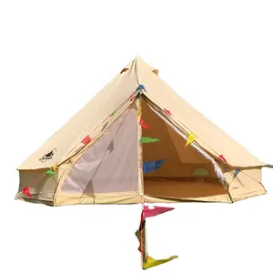 Pieno di maglia tela tenda di bell dia 3m 4m 5m 6m 7m campeggio di lusso porta di tela tenda di bell