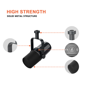 Micrófono Dinámico Profesional BKX-40 con Cable USB y XLR <span class=keywords><strong>para</strong></span> Grabación de <span class=keywords><strong>Voz</strong></span> o Juegos - Product Image 3