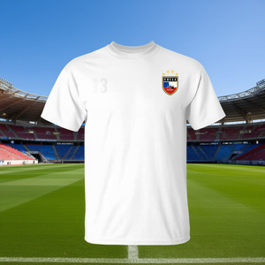 Camiseta de la Selección de Fútbol de Chile Número 13 con la Bandera Chilena - Product Image 3