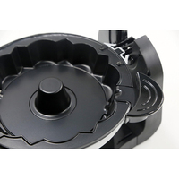 Machine à Gâteau à la Lave Électrique Multifonctionnelle Style Européen, Grille-Pain Inversable pour la Préparation du Petit-Déjeuner et des Gâteaux à Domicile