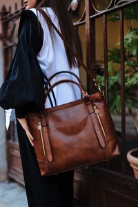Most Selling Elegant Brown Leather Hand <b>Bag</b> for Women with Strong Stitching and <b>Long</b> Lasting Use Available At Best Price - Product Image 5
