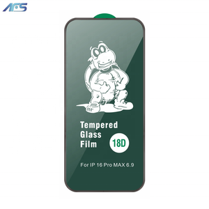 AFS Anti Spy Privacy 18D Airbag Turtle <span class=keywords><strong>Gorilla</strong></span> Protector de pantalla de vidrio templado para teléfono móvil para <span class=keywords><strong>iPhone</strong></span> 17 Air 16 15Plus Pro <span class=keywords><strong>Max</strong></span> - Product Image 1