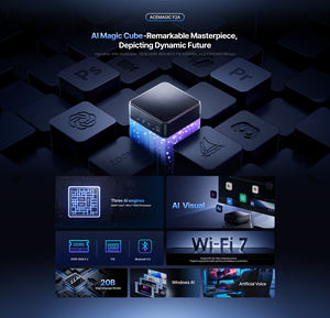 F2A AI PC Trois moteurs AI Intel Ultra 5 125H Ultra 7 155H AI Mini PC WIFI 7 Mini ordinateur DDR5 pour les jeux - Product Image 2