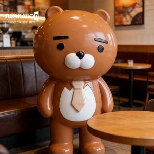 Escultura Moderna <span class=keywords><strong>de</strong></span> Animales en Fibra <span class=keywords><strong>de</strong></span> Vidrio para Zonas <span class=keywords><strong>de</strong></span> Comida en Centros Comerciales, Comedores y Áreas <span class=keywords><strong>de</strong></span> Comida Informal - Product Image 1