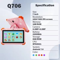 Nouvelles tables Android Tableta pour étudiants Tablette Android pour enfants Tablette 7 pouces WiFi Tablette PC Tablette de jeu pour enfants