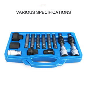 Podofo 13Pcs Alternator Freewheel Pulley <b>Removal</b> Socket Spline Star Bit Tool Set for BMW Mercedes Ford Renault VAG Wholesale - Product Image 5