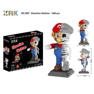 Zrk मिनी बिल्डिंग ब्लॉक असेंबली एनीमे कंकाल मरिआ ईंटों से बना हुआ मॉडल खिलौना भूत मी ब्लॉक निर्माण खिलौना - Product Image 5