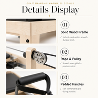Joyfit Reformer en Bois Stable Portable Écologique Durable pour Exercices Yoga Pilates Studio Vente en Gros Certifié CE ISO