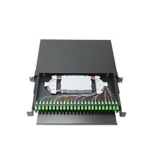 Panel de Conexiones de <span class=keywords><strong>Fibra</strong></span> Óptica ODF para Montaje en Rack, Caja de <span class=keywords><strong>Fibra</strong></span> de 19 Pulgadas, Panel de Conexiones 1U, Bandeja de Empalmes, Caja de Terminación de <span class=keywords><strong>Fibra</strong></span>, Cableado para Centros de Datos - Product Image 1