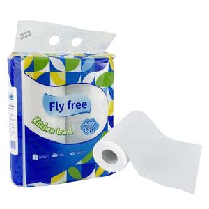 Rollo de papel de cocina de 2 capas ultrasuave al <span class=keywords><strong>mejor</strong></span> precio de China, <span class=keywords><strong>toalla</strong></span> de papel absorbente de aceite desechable para limpieza personalizable - Product Image 1