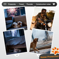 OEM&ODM Vente en gros Cache-oreilles pour chiens anti-bruit pour feux d'artifice et grondements, Casques anti-bruit pour chiens respirants et lavables