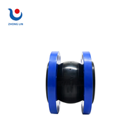 ZHONG LING Joint d'expansion à simple boule en caoutchouc flexible avec bride, pour raccord souple, amortisseur de vibrations et de chocs