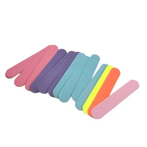 Disposable Wooden Zebra Straight Nail Files Double Sided Emery Boards Custom Logo Professional Durable Manicure Pedicure Tools