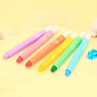 Bonvan Nuevo Set de Marcadores de Gel Pastel Oblicuos de Plástico para Biblia, 6 Colores Personalizables, para Oficina