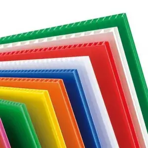 En gros Couleur Personnalisée Polypropylène Acrylique Feuille de Plastique PP Feuille De Plastique Ondulée Creuse