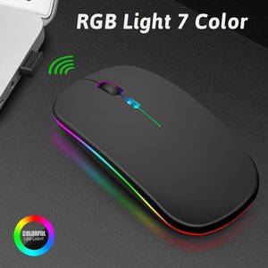 Văn Phòng Đèn Nền Không Dây Bt 2 Trong 1 Chuột Kép Chế Độ Quang Học 2.4G Ergonomic Xách Tay Có Thể Sạc Lại Chuột Cho Máy Tính Xách Tay - Product Image 2