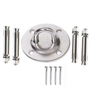 Stainless Steel Yoga Hammock Support <b>Plate</b> 304 Fixed <b>Plate</b> With Bolts For Hanging Chair Swing Load Bearing - Product Image 3