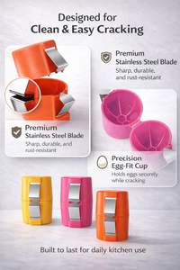 Nouvel Outil Manuel pour Casser les Œufs, Ensemble de 3 Pièces en Plastique pour Œufs Crus et Cuits, Séparateur de Coquilles, Éplucheur avec Ouvre-Œufs - Product Image 4