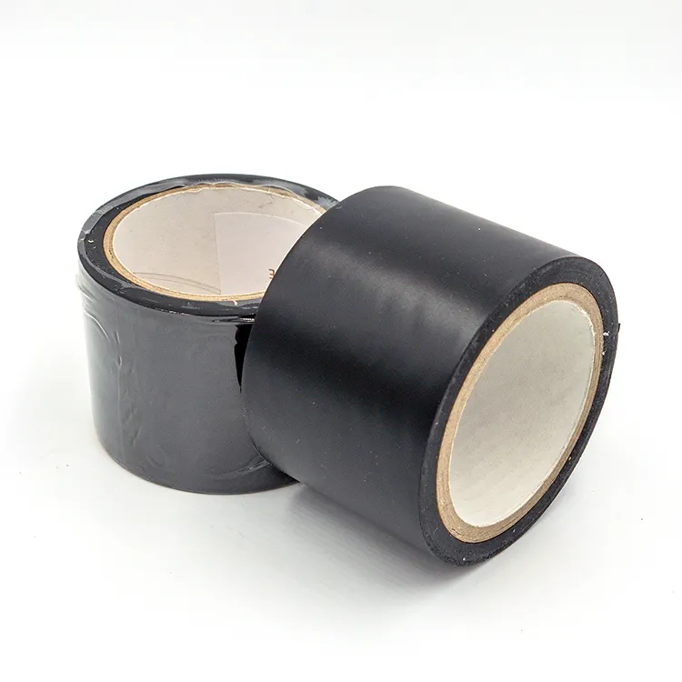 PVCパイプ防食包装自己粘着テープ黒0.13*48mm