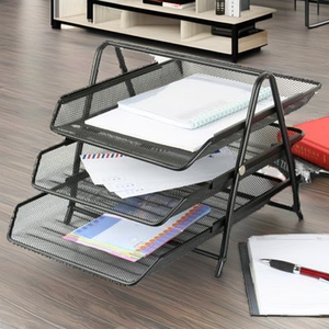 SAM SM2214 - Juego de Escritorio Metálico Multifuncional de 5 Piezas de Alta Calidad al Mejor Precio, Organizador de Oficina con Soporte para Escritorio/Archivos - Product Image 2
