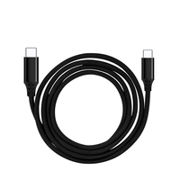 Câble USB4 Type C vers Type C 240W Charge rapide Transfert de données 40 Gbps Sortie vidéo 8K 60Hz Câble de chargeur PD tressé
