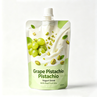 Fabriksprijs op maat bedrukte yoghurt- en groene druivensap-vochtbestendige spuitzak voor champagne en mineraalwater 150ml 250ml