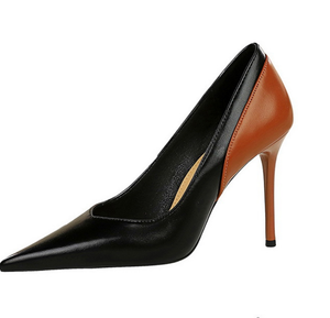 Nouvelles Escarpins Rétro à Talons Hauts 2026, Talons Aiguilles Fins, à Enfiler, Semelle Extérieure en Caoutchouc 9,5 cm, Tige en PU, Bout <span class=keywords><strong>Ouvert</strong></span>, pour Femme - Product Image 6