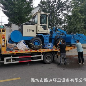 Road Sweeper Diesel <b>Powered</b> For Concrete Plant Stone Cleaning With <b>Brush</b> System - Product Image 5