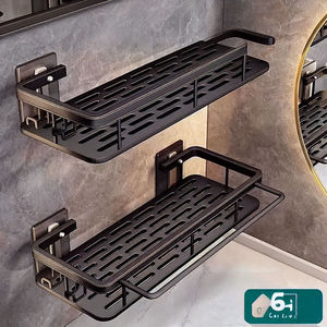 Premium No Drilling Wall Mounted Bathroom Suction Cup <strong>Shower</strong> Caddy <strong>Kitchen</strong> Washstand Storage Organizer Shelf Rack - Product Image 3