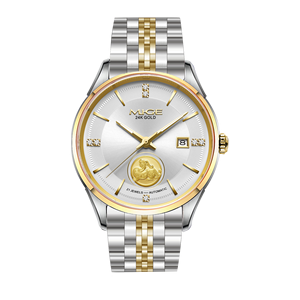 Reloj de Hombre Personalizado de Lujo, de Acero Inoxidable, con Movimiento Mecánico Automático Miyota, Resistente al Agua, Cronógrafo, Esfera con Agujas, Correa de 20 mm - Product Image 1