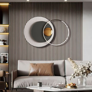 Arte de pared de Metal de diseño neoclásico, decoraciones para el hogar, accesorios colgantes, pintura moderna de lujo, decoración de fondo - Product Image 2