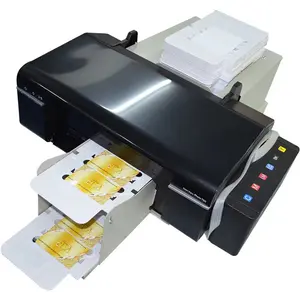 מקצועי כרטיס מדפסת עבור PVC עסקים מזהה כרטיס DVD הזרקת דיו הדפסת L800