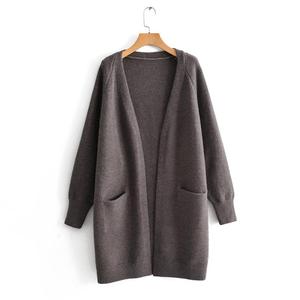 Cardigan in Maglia Oversize da Donna Stile Languido Tinta Unita, Caldo e Casual per Autunno Inverno - Giacca Lunga - Product Image 4