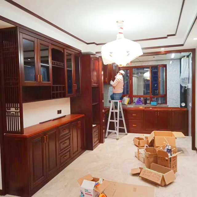 Custom-Made Modern Solid Wood Furniture Whole House for Master Bedroom and Living Room Formaldehyde-Free Wine From China