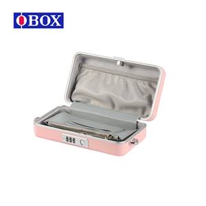 Boîte à bijoux Obox, grande capacité, étanche, portable, avec compartiment à fermeture éclair, design couleur macaron - Product Image 3