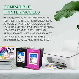 Reemplazo de cartuchos de tinta remanufacturados compatibles con Hicor para <span class=keywords><strong>HP</strong></span> <span class=keywords><strong>301</strong></span> 301XL con impresora Deskjet 1050 2000 2050 2510 3000 - Product Image 6