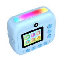 Kamera Instan Edukasi Anak 1080P HD Sensor CMOS Lensa Ganda Permainan Puzzle Lampu Warna-warni Layar Mini 2.0" Baterai Isi Ulang