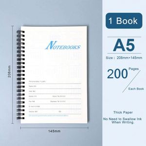 Cuaderno Espiral Personalizado con Cubierta de PVC, 100 Hojas, Estilo Ejecutivo, Impresión Serigráfica, para la Escuela, Tamaños A6, B5, A4, A5, al Mejor Precio - Product Image 3