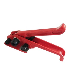 Herramienta de flejado de molinete Manual H19, correa de PET roja de 13-19mm, máquina de embalaje de correa de <span class=keywords><strong>acero</strong></span> para alimentos y bebidas, fácil operación - Product Image 4