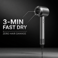 Sèche-cheveux de qualité hôtelière conçu pour les hôtels, les spas et les centres de villégiature, avec un boîtier durable et un adaptateur de prise universel