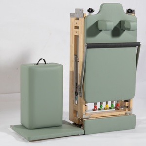 Reformer Plegable de Roble Ecológico con Resistencia Ajustable para Ejercicio Corporal, Capacidad de 150 kg para Instructores S-FO-H07 Solid O - Product Image 1