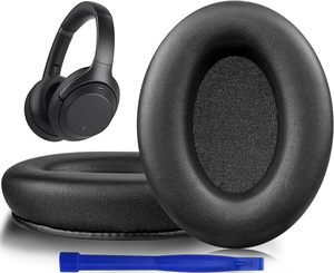 Repuesto para <span class=keywords><strong>auriculares</strong></span> <span class=keywords><strong>Sony</strong></span> Over-Ear, almohadillas para los oídos con cuero de proteína más suave, almohadilla para los oídos de espuma viscoelástica con aislamiento de ruido, - Product Image 3
