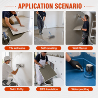 Poudre Polymère Redispersable (RDP) VAE pour Plâtre de Gypse, Enduit de Finition, Mastic, Mortier Ciment, Adhésif pour Carrelage Céramique et Revêtements de Sol