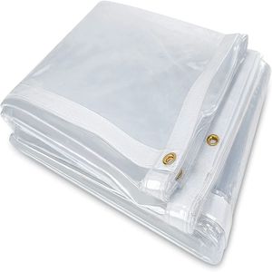 LIYUAN Bâche transparente personnalisée <span class=keywords><strong>pour</strong></span> <span class=keywords><strong>balcon</strong></span> pare-vent transparent Protection solaire imperméable PVC rideau extérieur <span class=keywords><strong>serre</strong></span> - Product Image 1