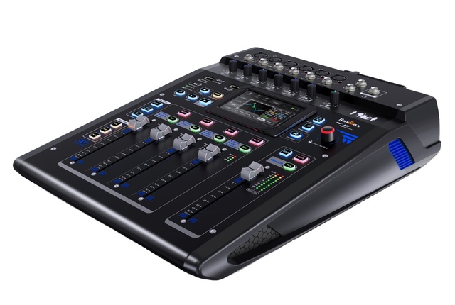 Professional Debra DF-12 10/12-Channel Digital Mixer Analog Preamp 5-Band EQ USB Recording XLR/RCA Inputs Metal Construction