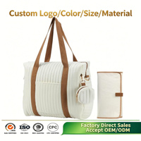 Sac à langer matelassé pour mamans, sac d'hôpital pour bébé avec porte-bouteille isotherme et matelas à langer, sac à bandoulière pour maman